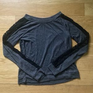 Delia’s Lace Sleeved Sweater